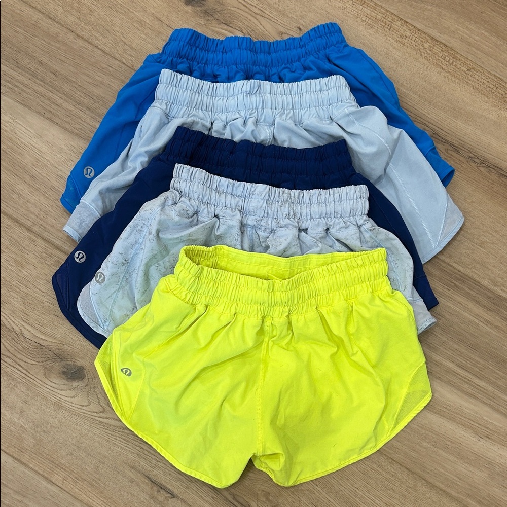 Lululemon Size 0 Hotty Hot Shorts Used but great condition. Bundle Only 5 Pairs.